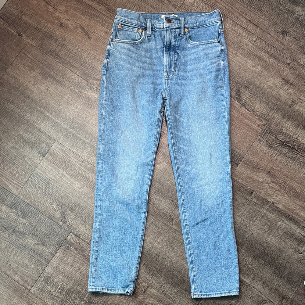 Madewell Light Blue High-Rise Straight Jeans